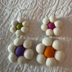 Fruity Poms XL Flower Earrings